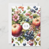 Garten bunter Sommer Einladung (Rückseite)