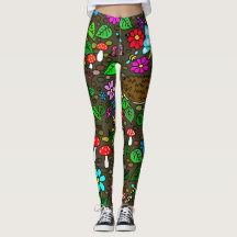 Garten-Cartoon-Leggings