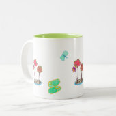 Garten Cartoon Tasse (Vorderseite Links)