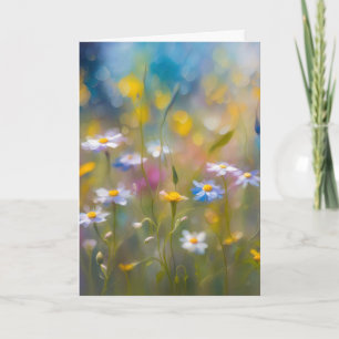 Garten der Anteilnahme mit Wildblumen Karte