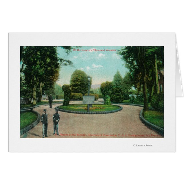 Garten der Aussicht auf das Präsidio (Vorderseite (Horizontal))