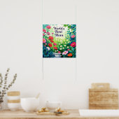 Garten der Blume - Die beste Mama der Welt Poster (Küche)