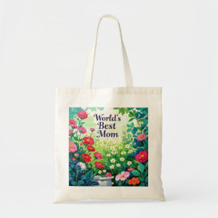 Garten der Blume - Die beste Mama der Welt Tragetasche