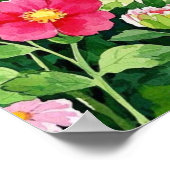 Garten der Blume Weltbeste Mama Poster (Ecke)