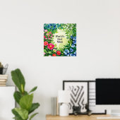 Garten der Blume Weltbeste Mama Poster (Heimbüro)