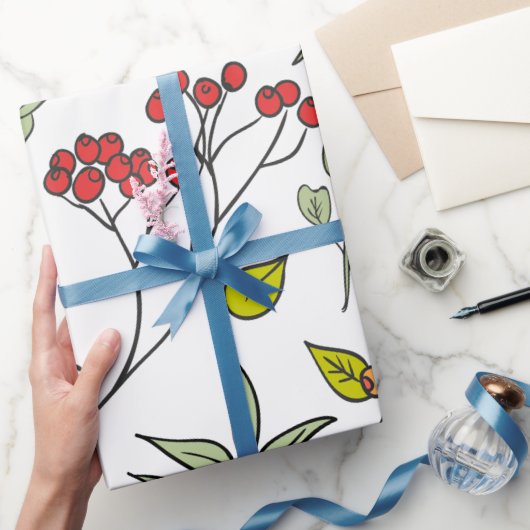 Garten der botanischen Wildblume Geschenkpapier (Schenken)