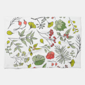 Garten der botanischen Wildblume Geschirrtuch (Horizontal)