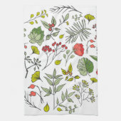 Garten der botanischen Wildblume Geschirrtuch (Vertikal)