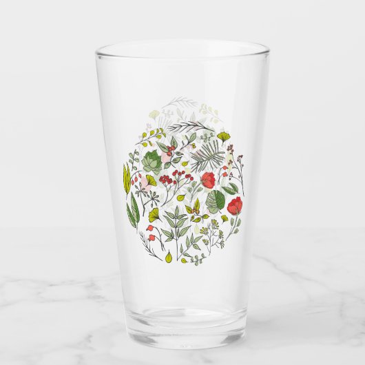 Garten der botanischen Wildblume Glas (Vorderseite)