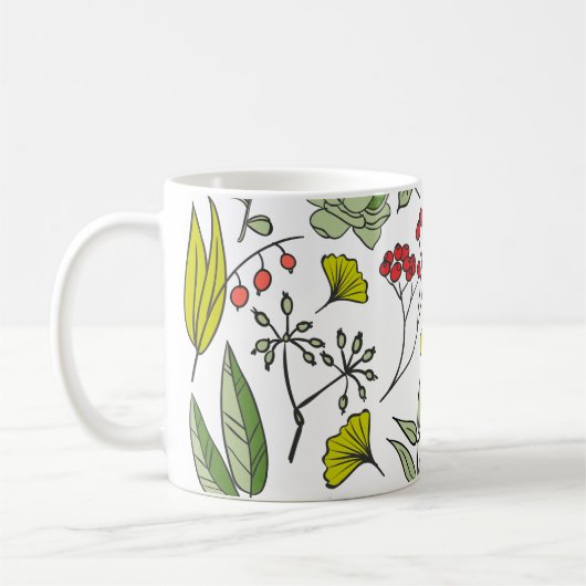 Garten der botanischen Wildblume Kaffeetasse (Links)