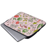 Garten der botanischen Wildblume Laptopschutzhülle (Vorne Knopf)