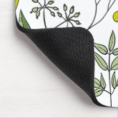 Garten der botanischen Wildblume Mousepad (Ecke)