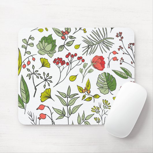 Garten der botanischen Wildblume Mousepad (Mit Mouse)
