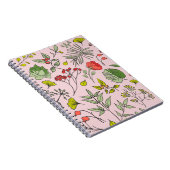 Garten der botanischen Wildblume Notizblock (Rechte Seite)