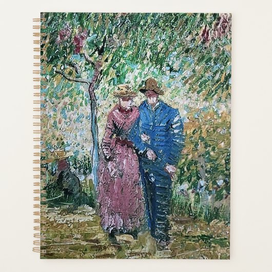 Garten der Courting Couples Van Gogh Gemälde Planer (Vorderseite)