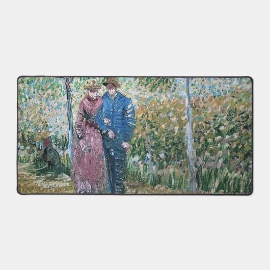 Garten der Courting Couples Van Gogh Gemälde Schreibtischunterlage (Vorderseite)