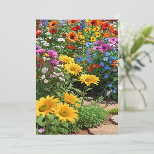 Garten der Dankbarkeit Dankeskarte (Stehend Vorderseite)