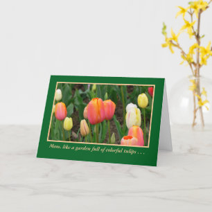 "GARTEN DER FARBEN TULIPS", MÜTTERTAGKARTE KARTE