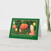 "GARTEN DER FARBEN TULIPS", MÜTTERTAGKARTE KARTE (Vorderseite)