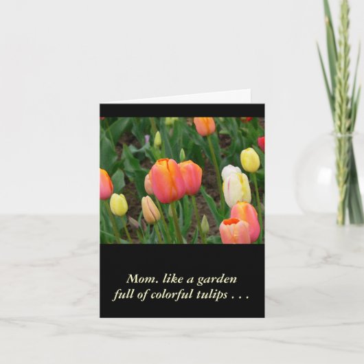 "GARTEN DER FARBEN TULIPS", MÜTTERTAGKARTE KARTE (Vorderseite)