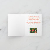 "GARTEN DER FARBEN TULIPS", MÜTTERTAGKARTE KARTE (Innenseite)