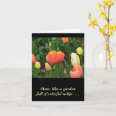 "GARTEN DER FARBEN TULIPS", MÜTTERTAGKARTE KARTE (Gelbe Blume)