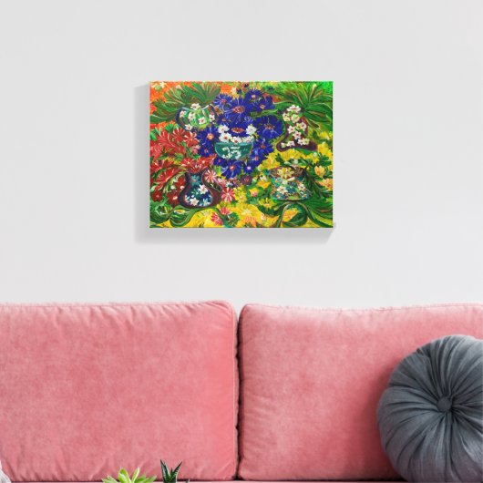 Garten der Freude - Om Leinwand Malerei (Insitu (Wohnzimmer))