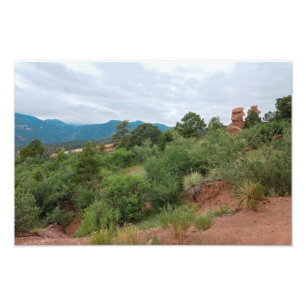 Garten der Götter Berge und Hügel Fotodruck