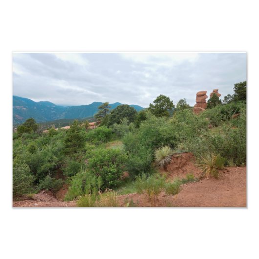 Garten der Götter Berge und Hügel Fotodruck (Vorne)