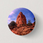 Garten der Götter Colorado Boulder Foto Pinback Button (Vorderseite)