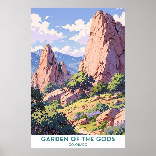 Garten der Götter, Colorado Poster (Vorne)