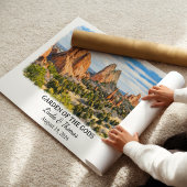 Garten der Götter Colorado Poster, Aquarell Poster
