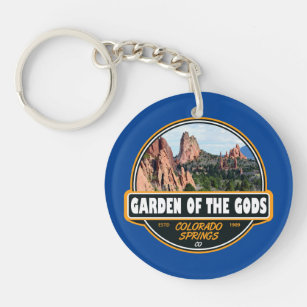 Garten der Götter Colorado Ringe Reisemblem Schlüsselanhänger