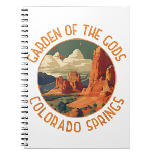 Garten der Götter Colorado Springs Distressed Krei Notizblock