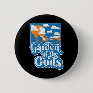 Garten der Götter Colorado Vintage 80er Klettern G Button