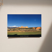 Garten der Götter mit schneebedeckten Pikes Peak Poster