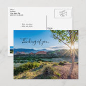Garten der Götter Tree Sonne Denken U Postkarte (Vorne/Hinten)