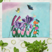 Garten der himmlischen Freuden Geschirrtuch (Gefaltet)