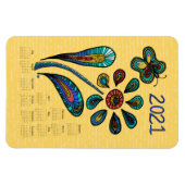 Garten der Hoffnung Blume 2021 Kalender Magnet (Horizontal)