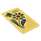 Garten der Hoffnung Blume 2021 Kalender Magnet (Rechte Seite)