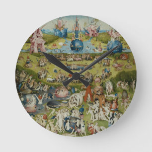Garten der Irdischen Freuden, 1490-1500 Runde Wanduhr