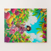 Garten der Kinder im Überfluss Puzzle (Horizontal)