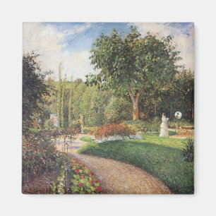 Garten der Les Mathurins in Pontoise von Pissarro Magnet