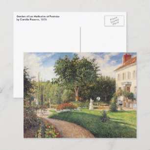Garten der Les Mathurins in Pontoise von Pissarro Postkarte