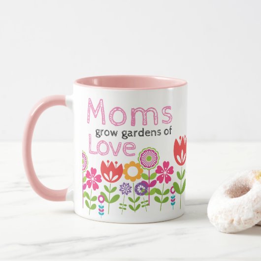 Garten der Liebe Mütter Tag Tasse (Mit Donut)