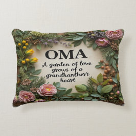 "Garten der Liebe wächst OMA Dekokissen