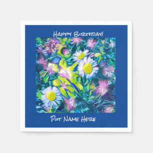 Garten der Liebe Wildblumen Geburtstag Napkins Serviette