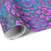 Garten der magischen Blume Bohemisch Arabesque Mus Geschenkpapier (Rolleneckpunkt)