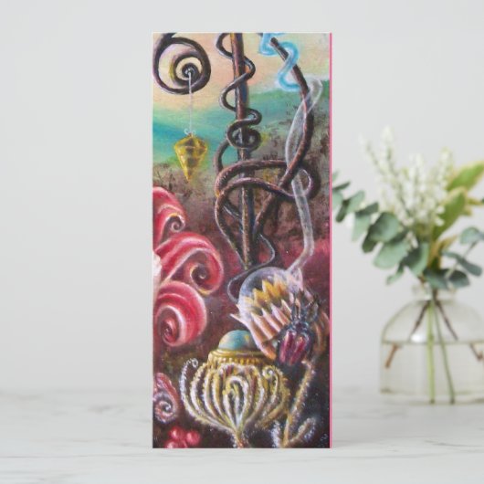 GARTEN DER MELISSA 2, schwarz, weiß, Fuchsia Einladung (Stehend Vorderseite)