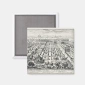 Gärten der Quirinale, von 'Li Giardini di Rom Magnet (Vorderseite/Rückseite)